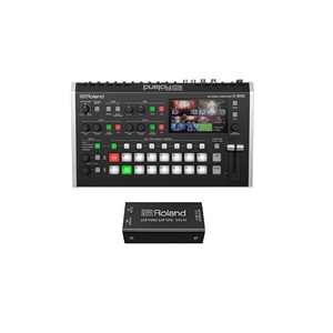 Roland V-8HD 8 kanallı Video değiştirici UVC-01 akışlı ses konsolu mikseri ve DJ denetleyici paketi ile - Product Image 1