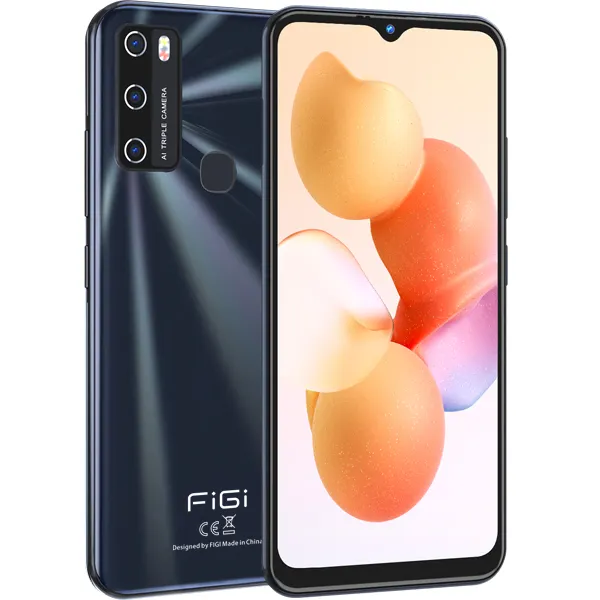 Fabrika orijinal FIGI not 11 PRO Smartphone 6.52 inç dört çekirdekli 4GB + 64GB 720*1600 HD + IPS 5200mAh Android 10.0 4G cep telefonları