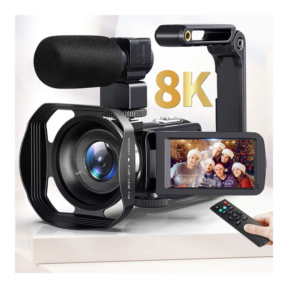 กล้องวิดีโอ TikTok YouTube WIFI 8K HD แบบพกพากล้องวิดีโอ4K DSLR 8K กล้องดิจิตอลมืออาชีพสำหรับการถ่ายภาพ