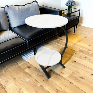 Thiết kế hiện đại đôi đá cẩm thạch trà bên bảng sofa cạnh giường ngủ Tạp Chí giá phòng ngủ cuối bảng Bàn cà phê - Product Image 6