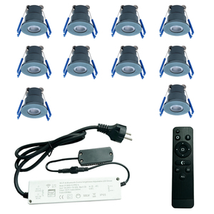 LED埋め込み式スポットライトリモコン照明付き10スポット付き3ワットコンプリートセット - Product Image 5
