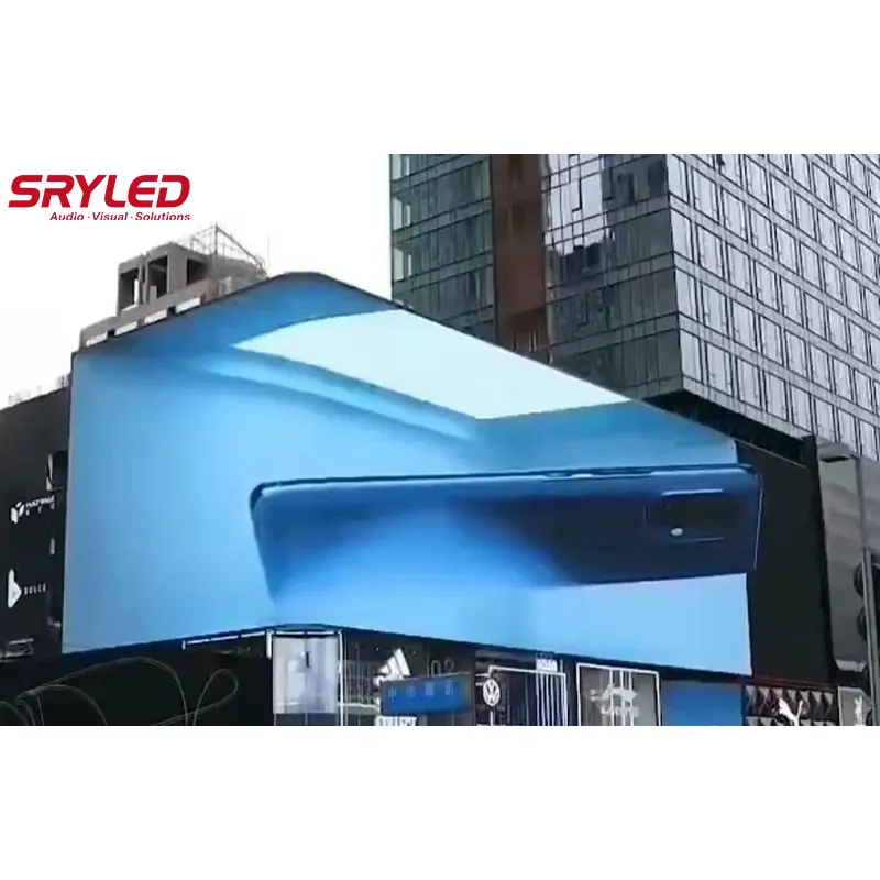 لوحة شاشة عرض ثلاثية الأبعاد P4 P5 P6 مضادة للماء رفيعة للغاية، إعلانات فيديو خارجية جدارية LED لسباحة بلازا