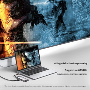 <span class=keywords><strong>Hub</strong></span> Usb multiple 8 en 1 de haute qualité de type c à PD + 4KHDMI + USB3.0 * 3 + rj45 + SD + TF et <span class=keywords><strong>Hub</strong></span> multiport Usb c Hubs Usb pour ordinateur portable - Product Image 4