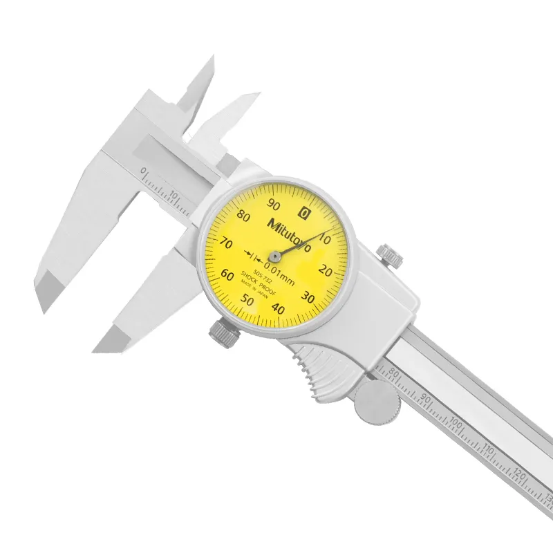 Mitutoyo Dial Vernier Calipers Herramienta de medición de alta precisión Medidas dentro y fuera Profundidad 0-150mm 0,02 Rango 505-730