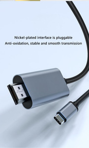 Nikel kaplama hdmi tip-c kablo 4k 60 120hz hdmi 2.1 tip-c kablo hd tip c hdmi 4k cep telefonu dizüstü ekran hattı - Product Image 3