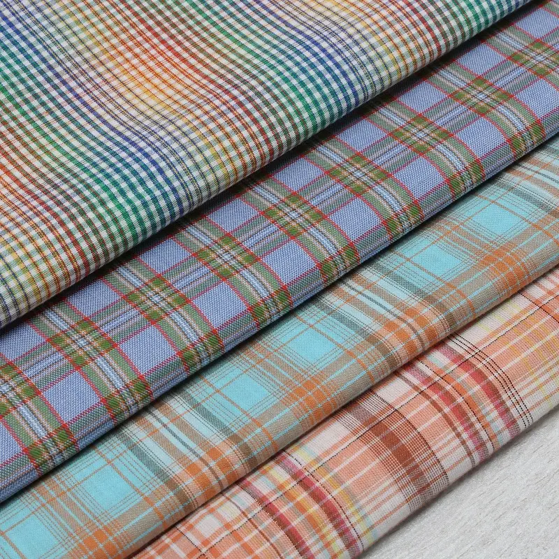 Fashion Cotton multi check Fabric for Clothing