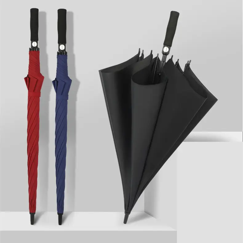 Youhoda Paraguas de golf de publicidad abierta automática Paraguas de palo con logotipo personalizado Extra grande de gran tamaño a prueba de viento impermeable