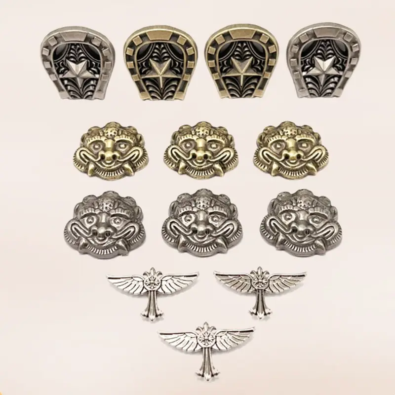 Offre Spéciale Conchos pour vêtement textile Western Equestrian Tack Antique Brass Conchos Screwback