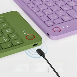 Teclado plegable BT inalámbrico portátil para tableta IOS/Android/Windows, teclado portátil para teléfono móvil, accesorios para computadora - Product Image 6