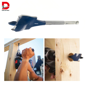 Dz 1-inch bởi 6-inch Hex Shank tự cắt tốc độ phẳng gỗ <span class=keywords><strong>Spade</strong></span> khoan <span class=keywords><strong>bit</strong></span> với tích hợp cắt rãnh - Product Image 5