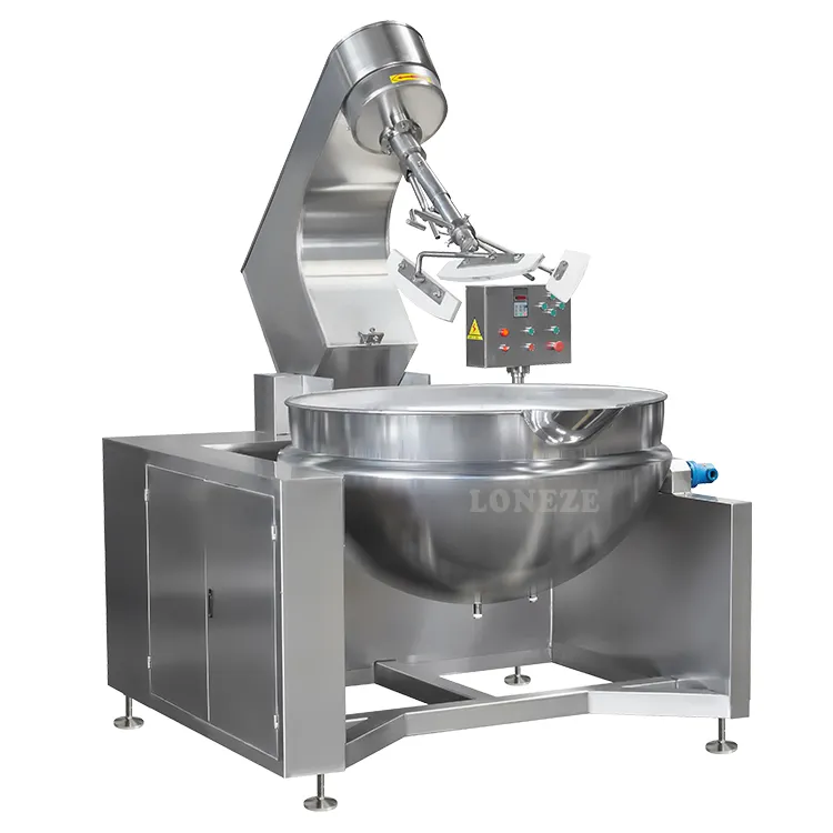 Stainless Steel Eggs Cooking Mixer Pot Cooking Mixer Machine Chili Sauce Jacketed Kettle With Agitator for Fruit Jam