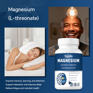 תמיכה במגנזיום 4x כמוסות מורכבות מגנזיום גליcinate אנרגיה שינה-תוסף בריאות מגנזיום גליcinate קפסולות - Product Image 4