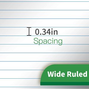Legal Pads <strong>Writing</strong> Pads Recycled <strong>Paper</strong> 8.5&quot;x11.75&quot;Wide <strong>Ruled</strong> 50 Sheets 8-1/2&quot;x 11-3/4&quot;Perforated Write Pad White Pack of 12pads - Product Image 3