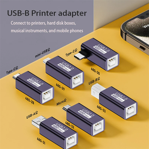 USB tipo C hembra a USB B macho escáner convertidor adaptador macho convertidor de conexión para impresora controlador MIDI teclado de Piano