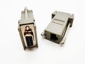 DB9 RS232母端口至RJ45母连接器DB9串行端口扩展器至局域网CAT5 6 RJ45网络以太网电缆适配器 - Product Image 6