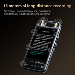 M5 64GB Card Digital Voice Recorder AI Full Touchscreen Audio Recorder per riunioni lezioni di riproduzione di sintesi del testo - Product Image 2