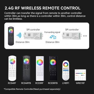 DC5V 24V RGBIC Tuya приложение WIFI светодиодный контроллер для адресуемых RGB пиксельных полосок умный дом - Product Image 4