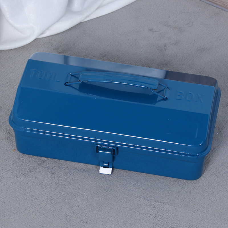 Blue iron box