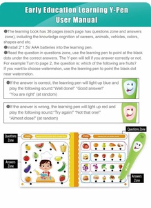 Children's Educational <strong>Reading</strong> Pen - Interactive English Learning Machine with Common Sense Cards - Product Image 3