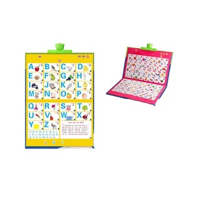 婴儿英语学习挂图海报音乐字母ABC 123儿童艺术纸胶印精装本 - Product Image 1