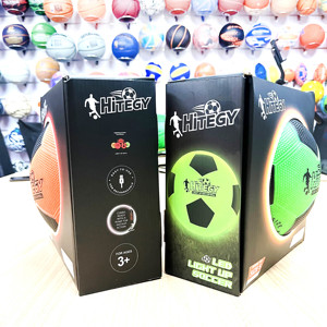 カスタマイズ可能ロゴUSB充電式サッカーボールLEDライトボール子供サッカーボールサイズ5カラーボックスパッケージアーケードサッカー - Product Image 4