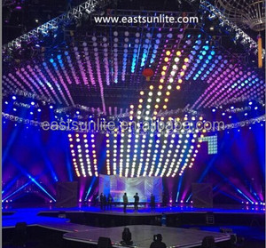Fase RGB 3D effetto programma Design LED DMX sfera cinetica sfera luce DMX512 controllo argano paranco - Product Image 4