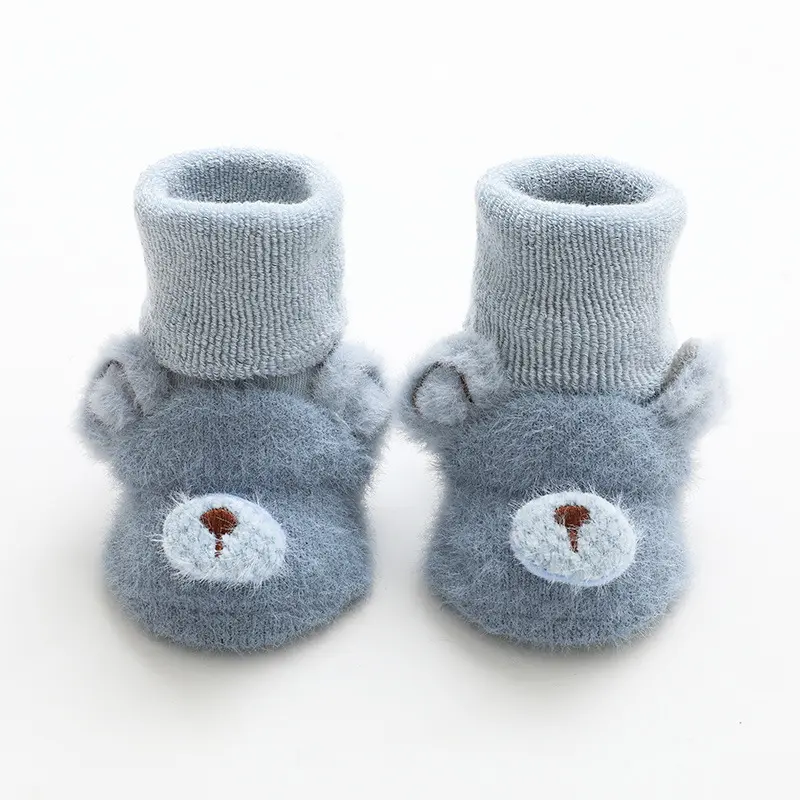 Anti Bactérien Respirant 0-2 Ans Bébé Chaussure Chaussette Bébé Marionnette Infantile Chaussettes 3d Bébé Chaussettes