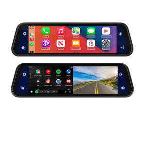 4k 12 אינץ 'מקפץ מצלמת קרפליי אנדרואיד אוטומטי זרם מבט אחורי המראה gps navi 5g <span class=keywords><strong>Wifi</strong></span> מכונית וידאו dvr