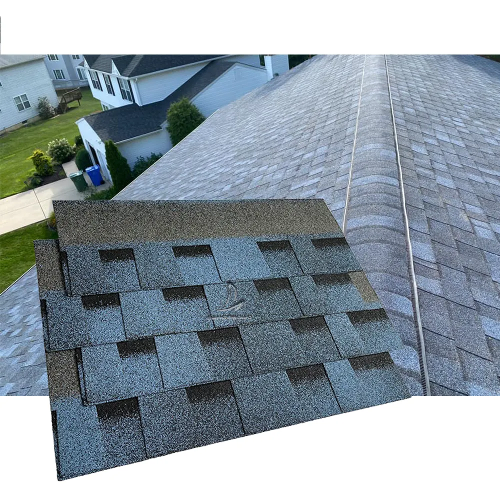 Amerikan ASTM standart toptan asfalt kiremit mimari siyah lamine çatı kiremitleri fiyatları tatil için