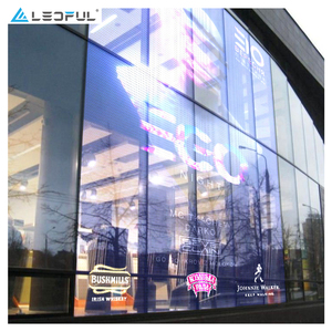 Ultra ince ve hafif Film şeffaf <span class=keywords><strong>LED</strong></span> ekran pencere camı <span class=keywords><strong>LED</strong></span> duvar paneli