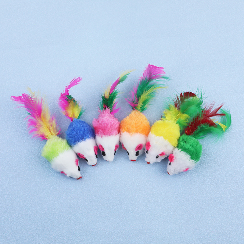Souris à plumes (couleur aléatoire)