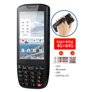 <strong>Qualcomm</strong> Processor 4G Rugged Handheld PDA Barcode Scanner Android 13 with <strong>Keyboard</strong> &amp; NFC Reader POS Terminal - Product Image 1