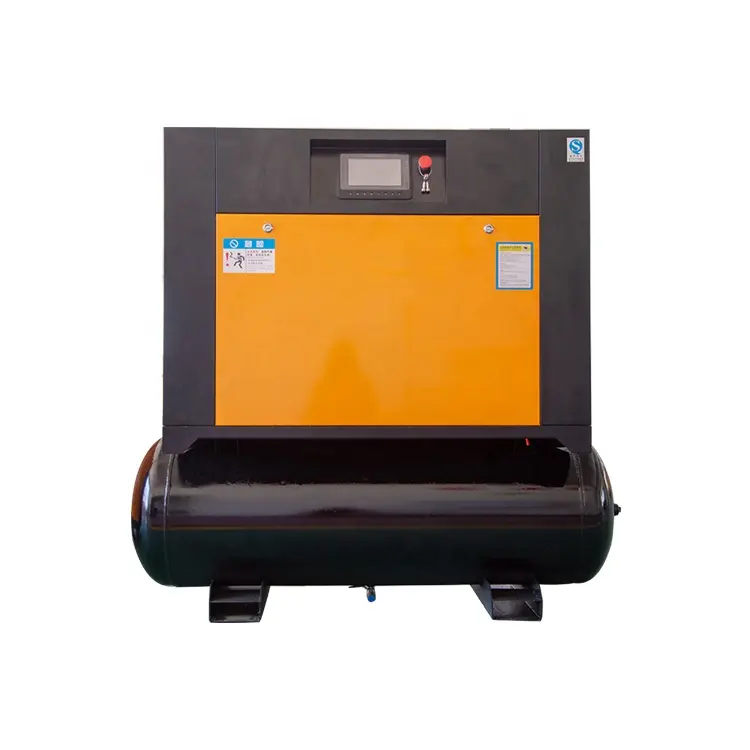 Compresor de refrigeración por aire, 11kw, 15hp, 8 bar, 220V, 50HZ, IP23, con secador y depósito para aerógrafo