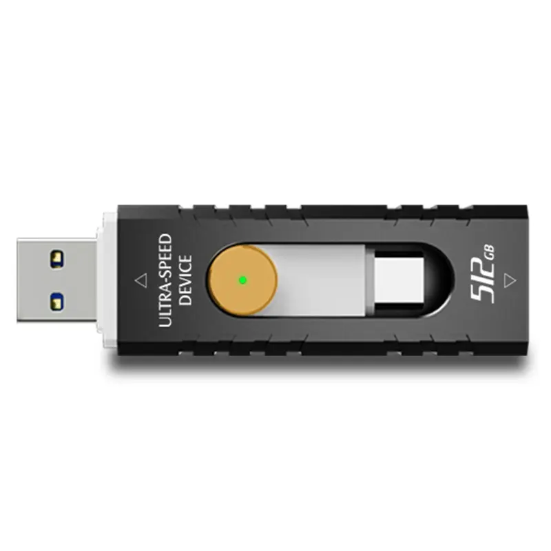 Yüksek hızlı USB 128g 512g memory stick çift arabirim büyük kapasiteli tip C USB flash sürücü cep telefonu ve bilgisayar için