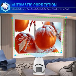 Automatic Correction <strong>Android</strong> 11.0 Native 720P 170 Lumens HY300 Pro+ Projector Quad <strong>Core</strong> Arm <strong>Cortex</strong>-A53 <strong>Dual</strong> Band WIFI6 BT5.4 - Product Image 3