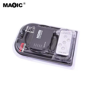 Minidivisor HDMI 5x1 de fábrica, 5 puertos, caja Hub, interruptor automático, 5 entradas, 1 salida, hdmi, 3D, 1080p, HD, con Control remoto