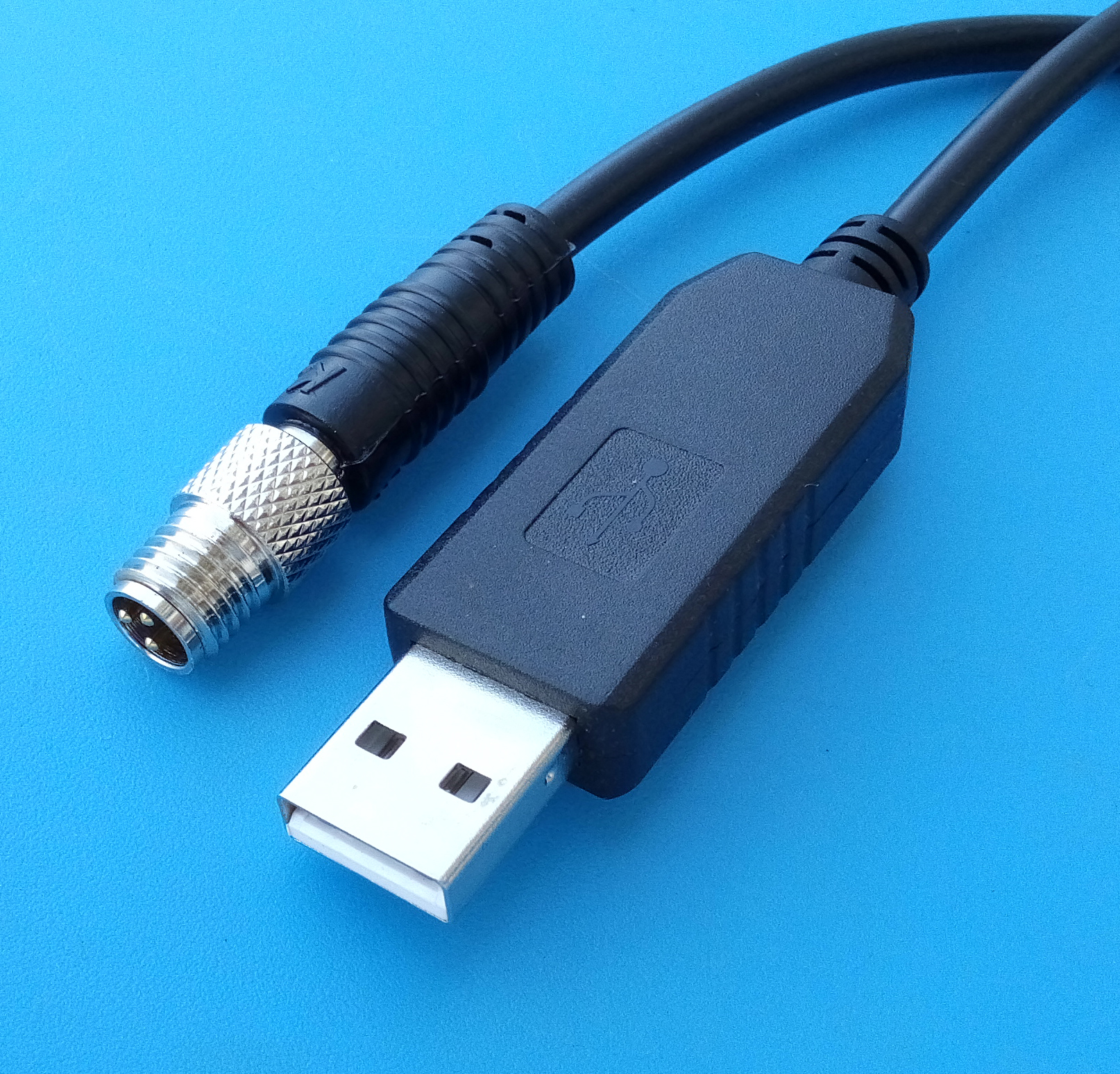 Noir FTDI USB RS232 M8 3P mâle