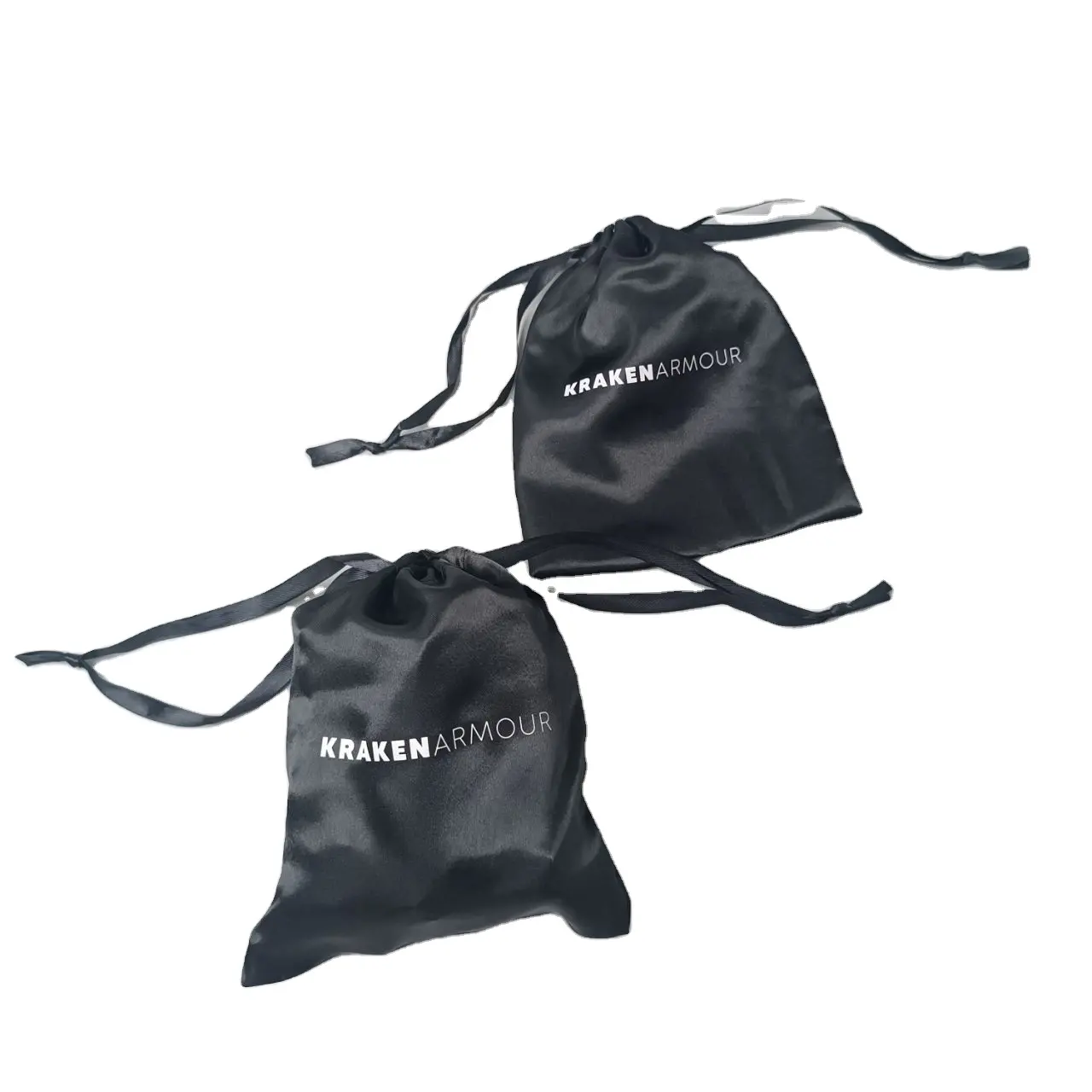 Шелковая атласная сумка для наращивания волос с логотипом