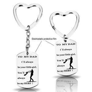 Брелок из нержавеющей стали с большим жетоном - Product Image 1