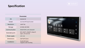 New Style <strong>Smart</strong> <strong>Home</strong> <strong>Automation</strong> Controller Display 12.3&quot; IPS Tuya Android Os <strong>IP</strong>/Wireless Video Intercom <strong>System</strong> <strong>Smart</strong> Intercom - Product Image 3