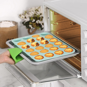 Thực phẩm cấp Silicone 24-cup hình chữ nhật bánh và muffin Pan - Product Image 3