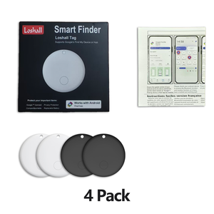 Android GPS Mini plástico <span class=keywords><strong>Pet</strong></span> <span class=keywords><strong>Tracker</strong></span> Tag 4-Pack IP67 impermeável Smart Air Tag | Bateria ultra longa | Funciona o Google Encontre meu dispositivo - Product Image 6