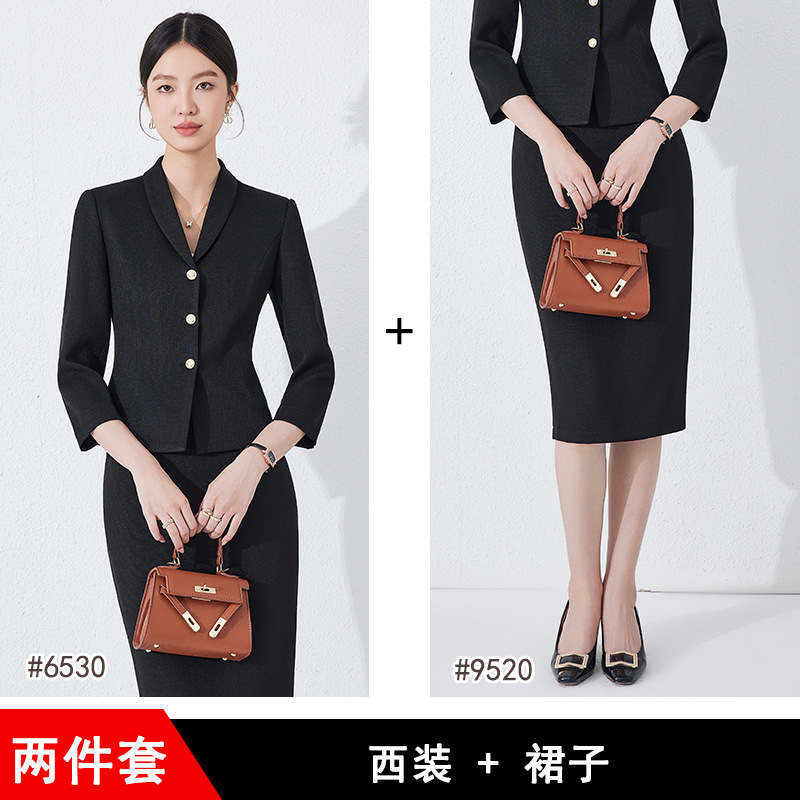 black suit dress