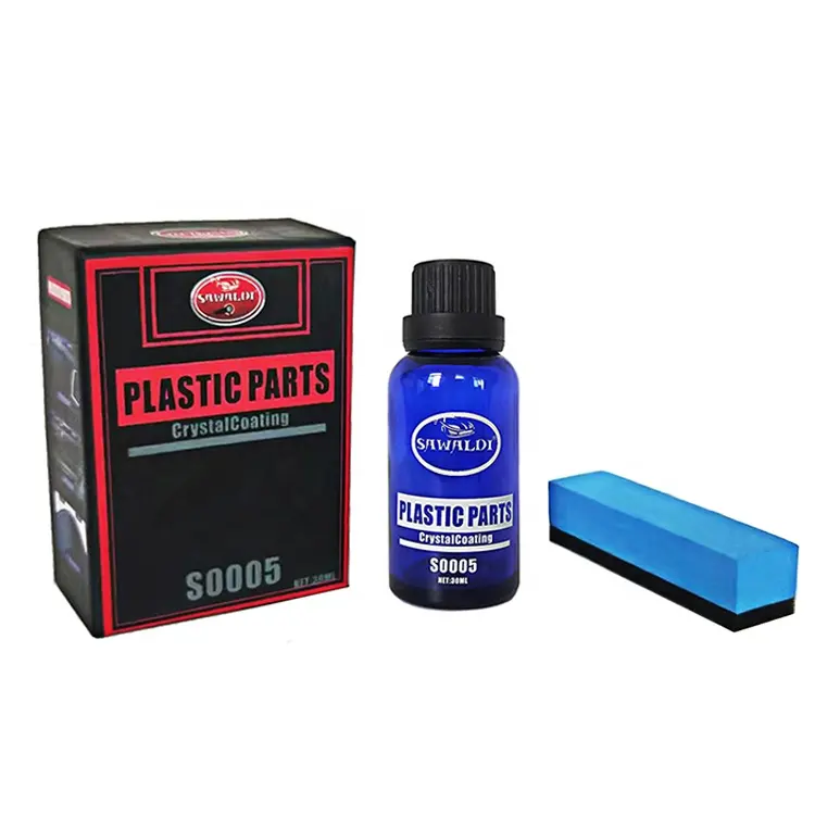 30ML vinil plastik Trim restoratör arabalar için restorasyon yenileme karartma yıpranmış plastik vinil kauçuk yüzeyler UV güneş ışığı