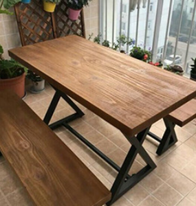 Ticari masa çok fonksiyonlu doğal renk restoran masa modern masif ahşap yemek masası - Product Image 2