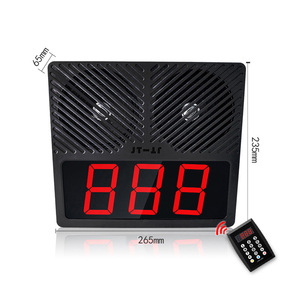 Sistema inalámbrico de llamadas de números de clientes Sistema de gestión de colas Altavoz Pantalla de 3 dígitos para negocios Restaurante Banco - Product Image 3