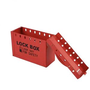 Red Loto Groupスチール安全ロックアウトボックス耐久性のある製品タイプと安全なキーコンビネーションロックキット付き - Product Image 4