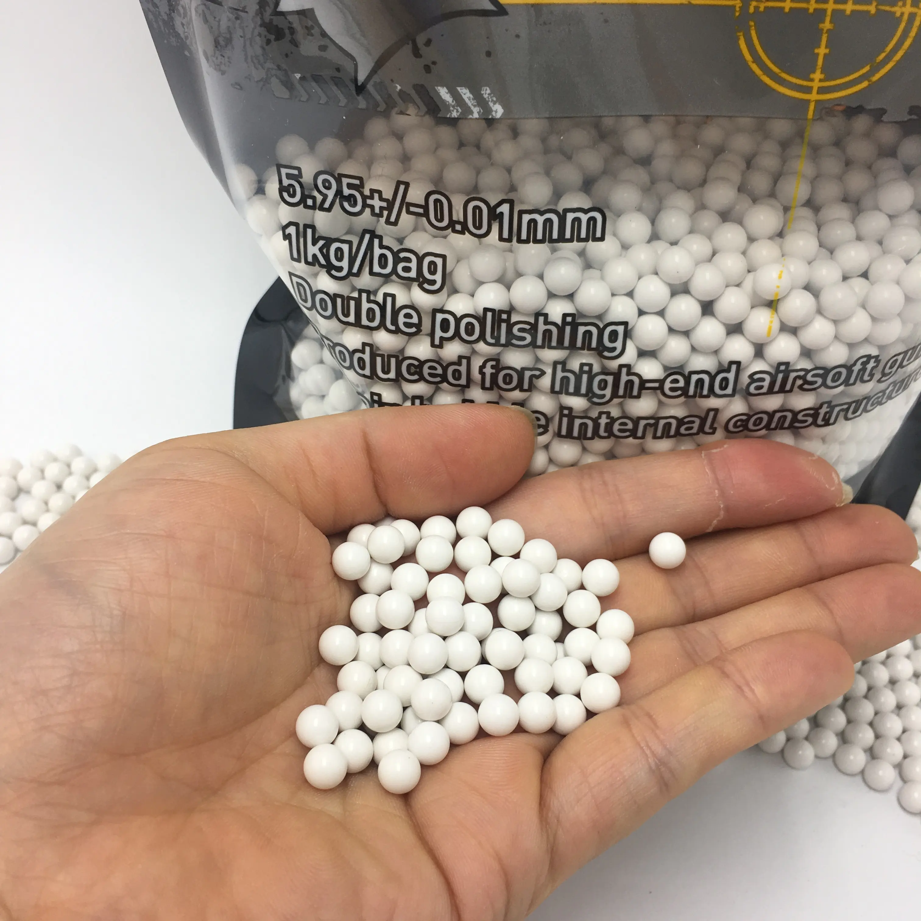 Plástico ABS para bala de bola blanca normal de 0,25g BB