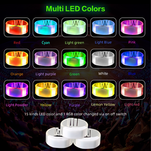 RGB светодиодный браслет с пультом дистанционного управления DMX512, меняющий цвет браслет, музыкальное оформление для рождественских праздников, новогодние украшения на День благодарения - Product Image 3