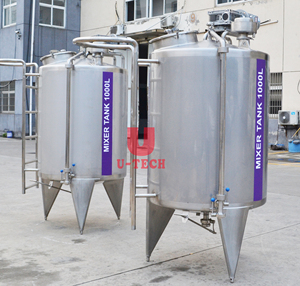 UTECH 500L-5000L Stainless Steel Mixing Tank with Heating System Food Grade Sugar Syrup/Juice Processing Equipment - Product Image 6
